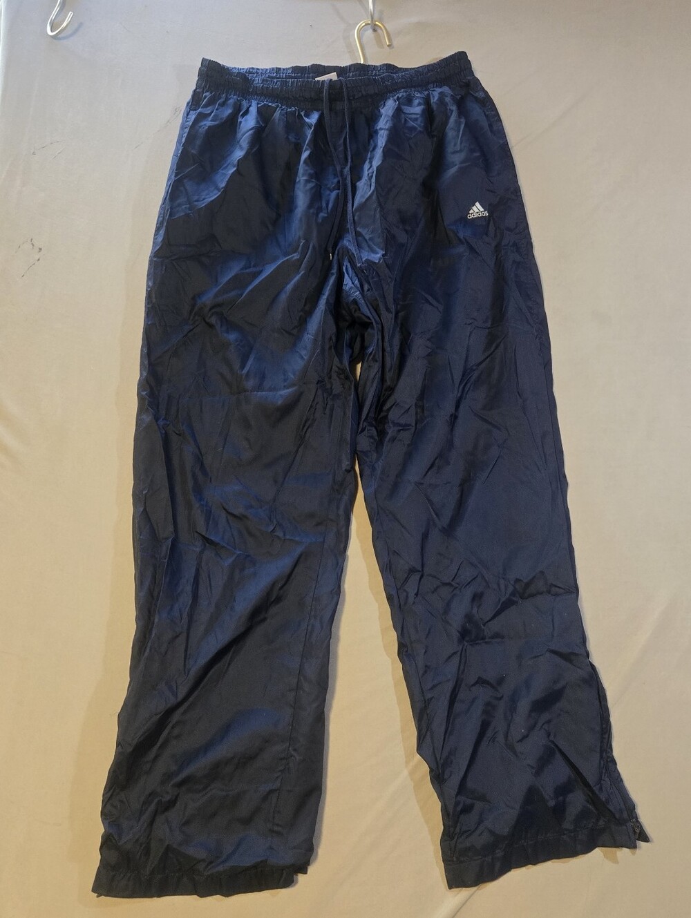 adidas Y2K Navy Blue Men's Windbreaker Joggers with Drawstring Waist